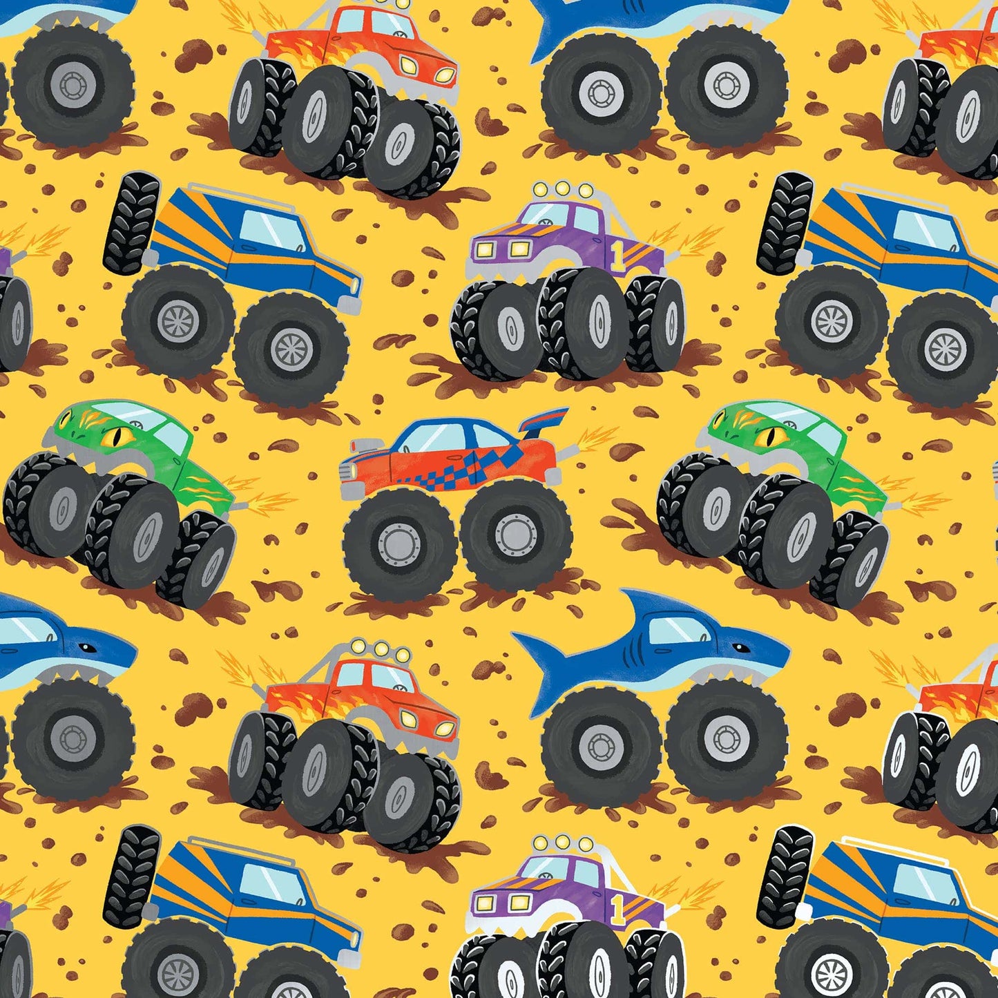 Wrap - Rolls - Monster Trucks