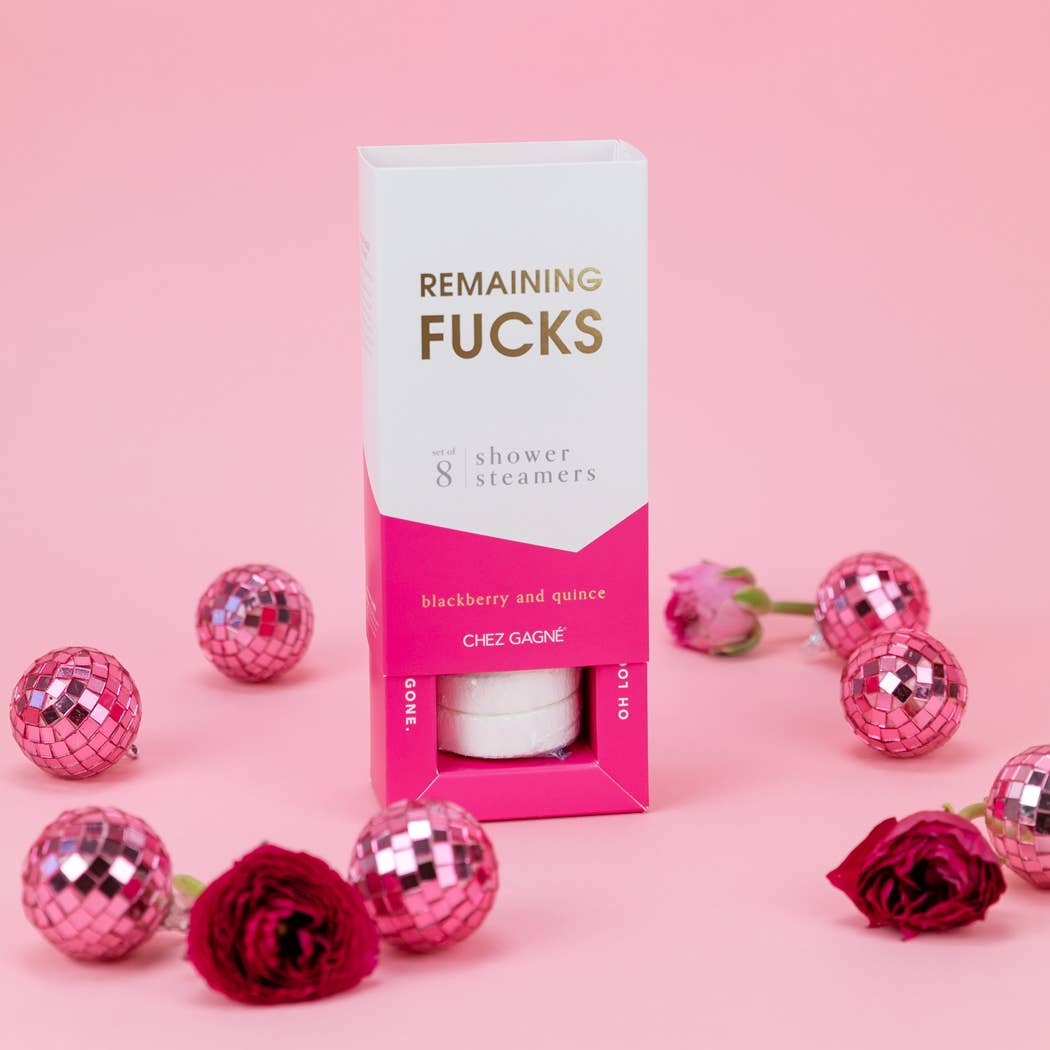 Remaining Fucks - Aromatherapy Shower Steamers - Blackberry Quince - Set of 8