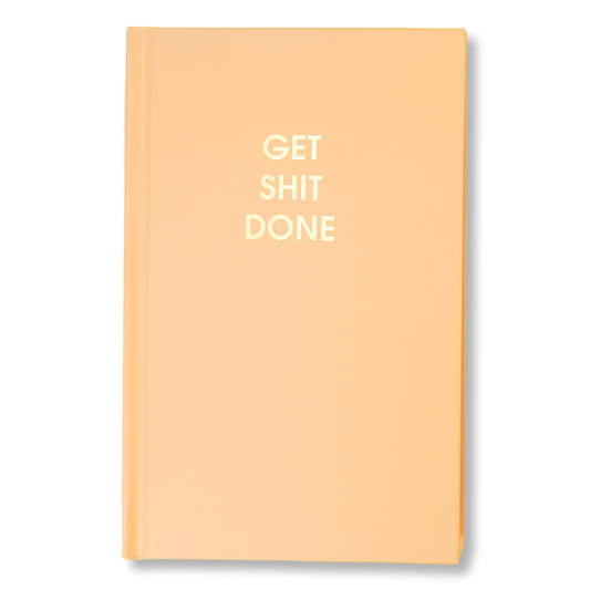 Get Shit Done Daily Journal - Bright Hardcover