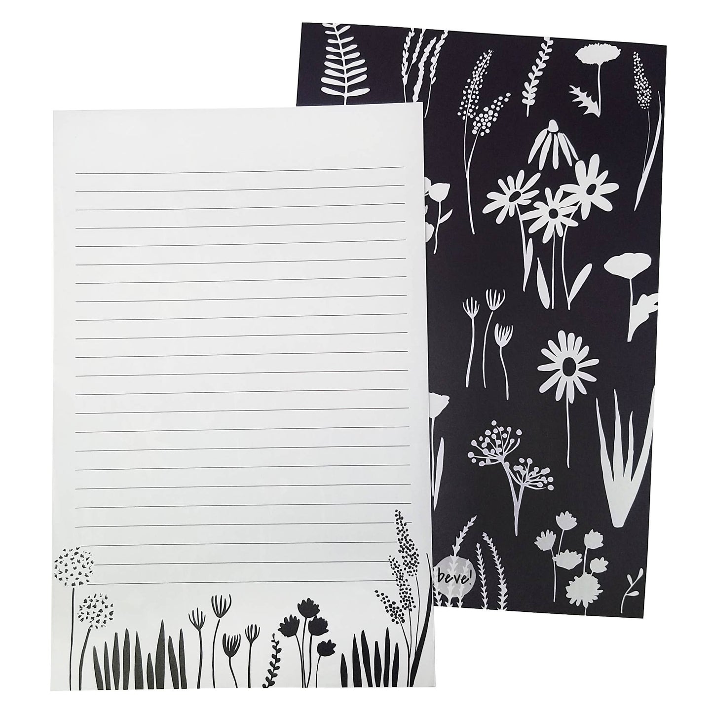 Navy Floral Letter Writing Set