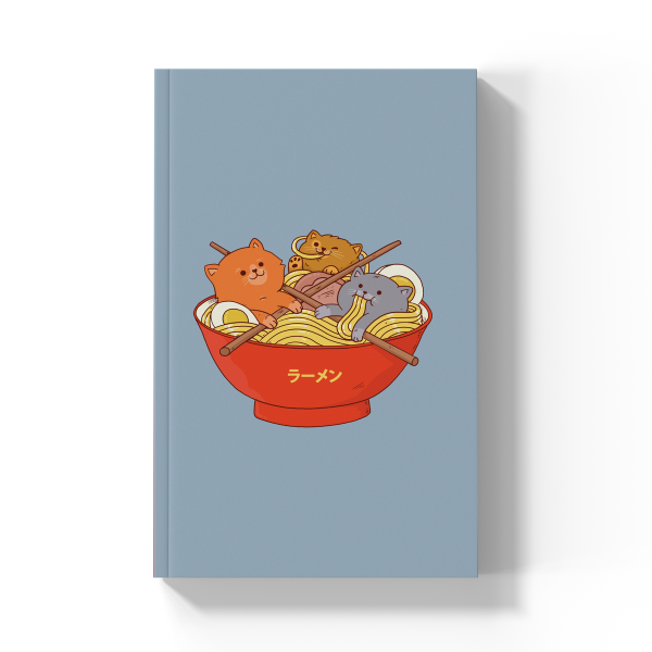 Ramen & Cats Soft-Touch Classic Layflat Notebook LFC1136L