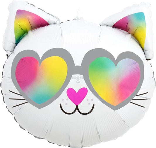 17" Cool Kitty Balloon - 2 sided
