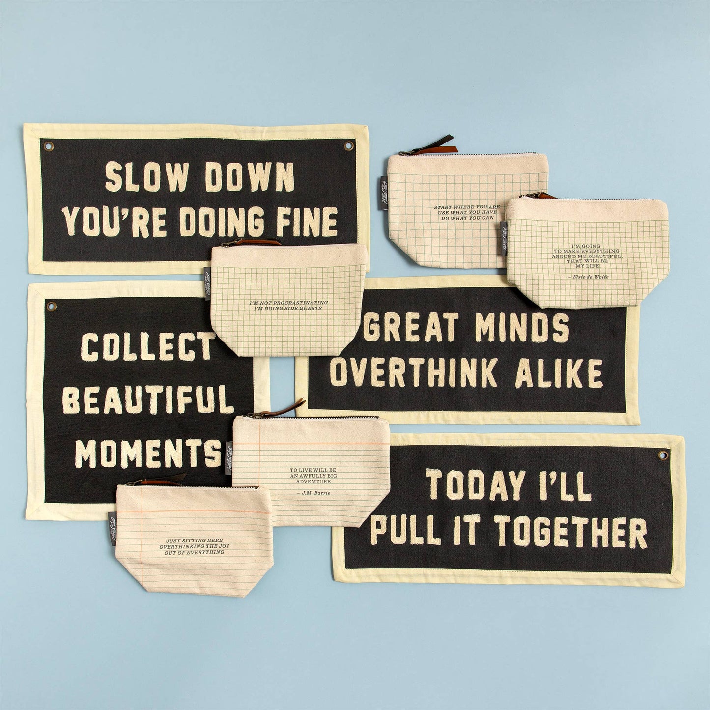 Do What You Can Overachiever Zippered Canvas Pouch