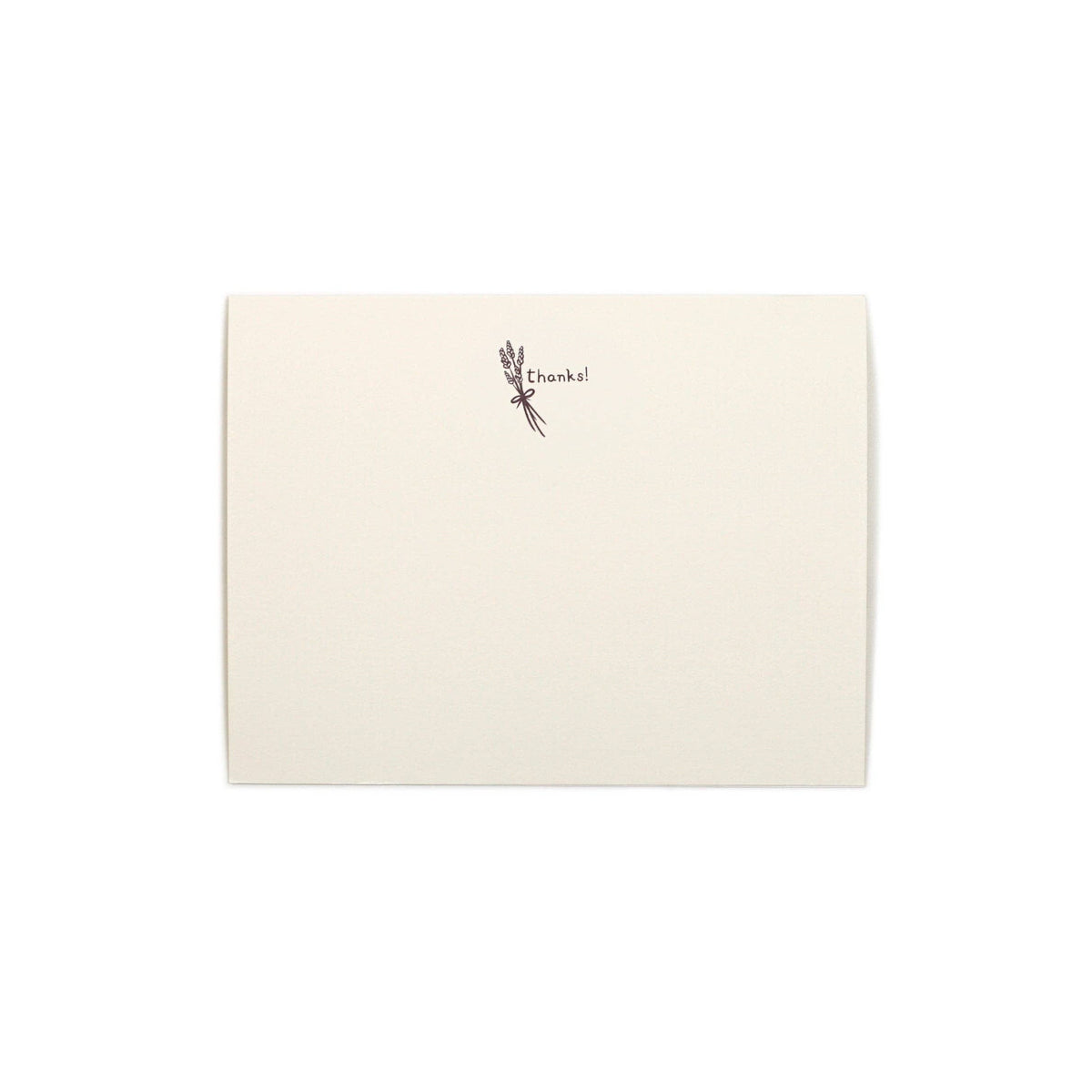 Stationery Cards - High-Quality 300 gsm Paper: Thanks!