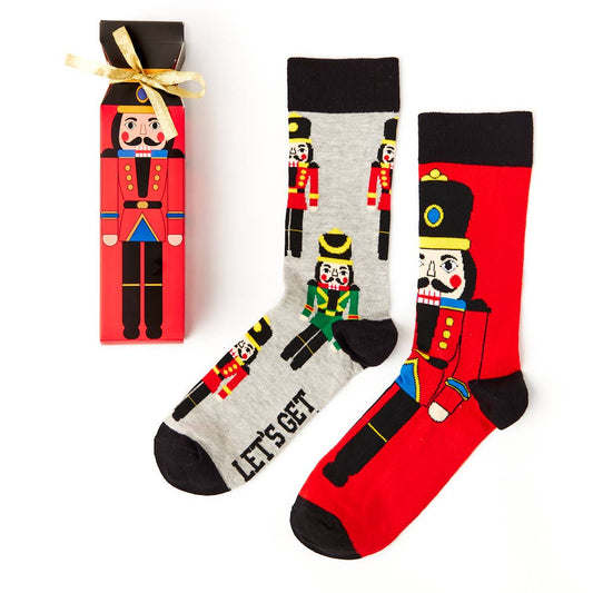 Unisex Nutcracker Socks Gift Set: 6 - 11