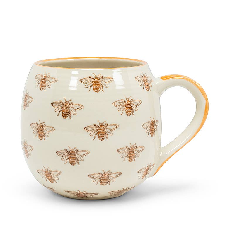 Allover Insect Ball Mug-5"L(16oz): Yellow