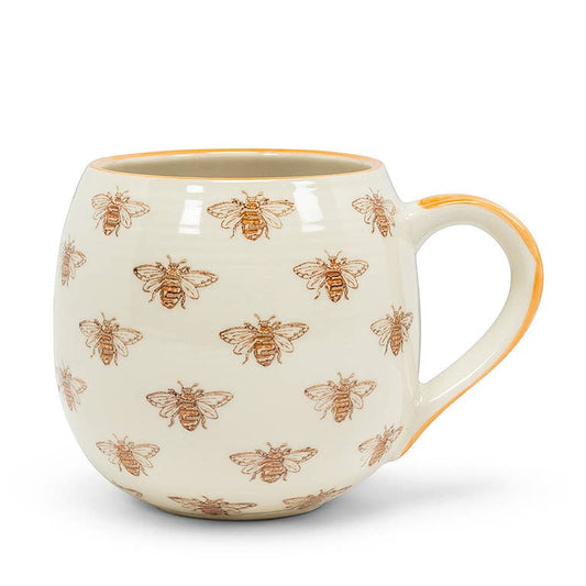Allover Insect Ball Mug-5"L(16oz): Yellow