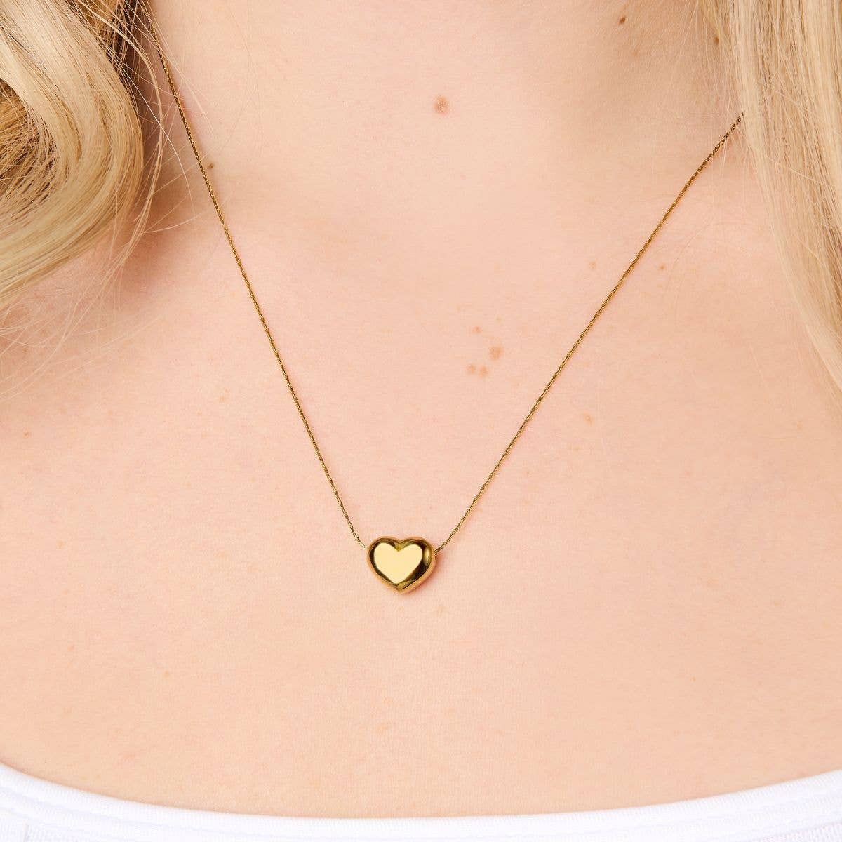 Pebble Heart Necklace