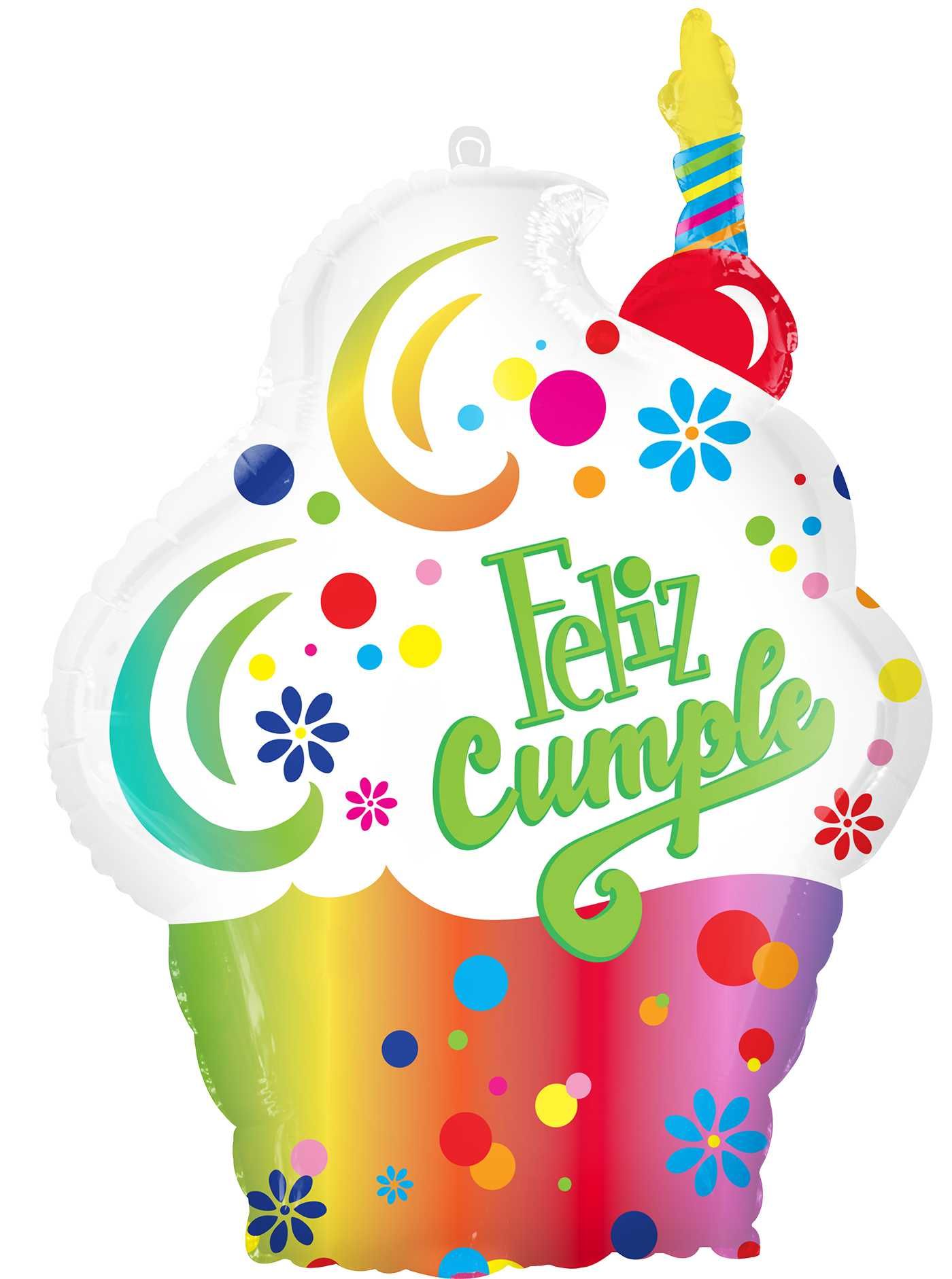 34" Feliz Cumpleanos Puntos Balloon