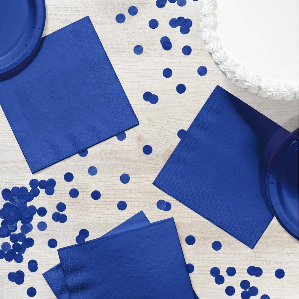 Cobalt Blue Value Friendly Luncheon Napkins, 20/Pkg