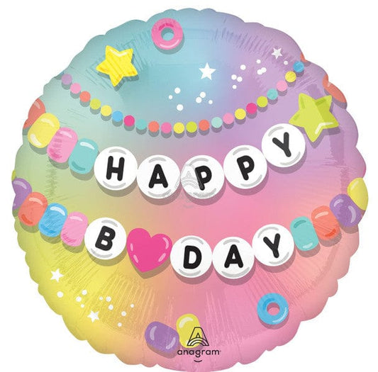 17" Happy Birthday Friendship Bracelet Balloon