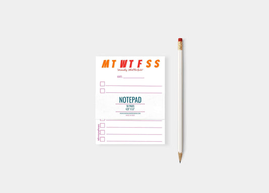 WTF-Days of the Week Note Pad