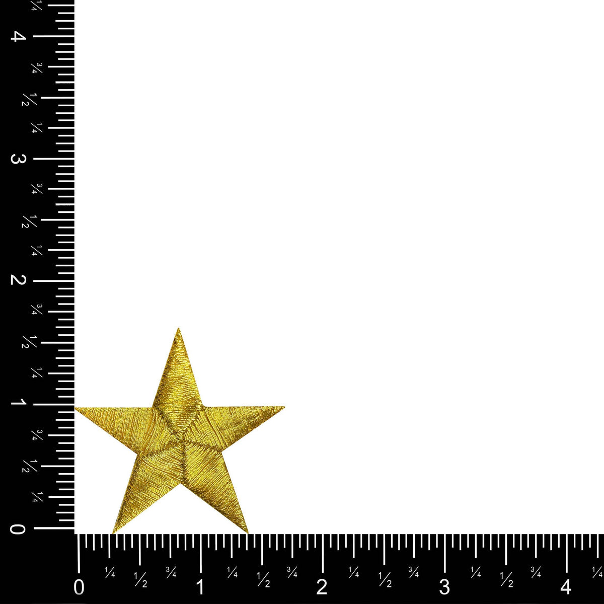 Metallic Gold Stars - 1.62" - Iron on Applique -150034-12