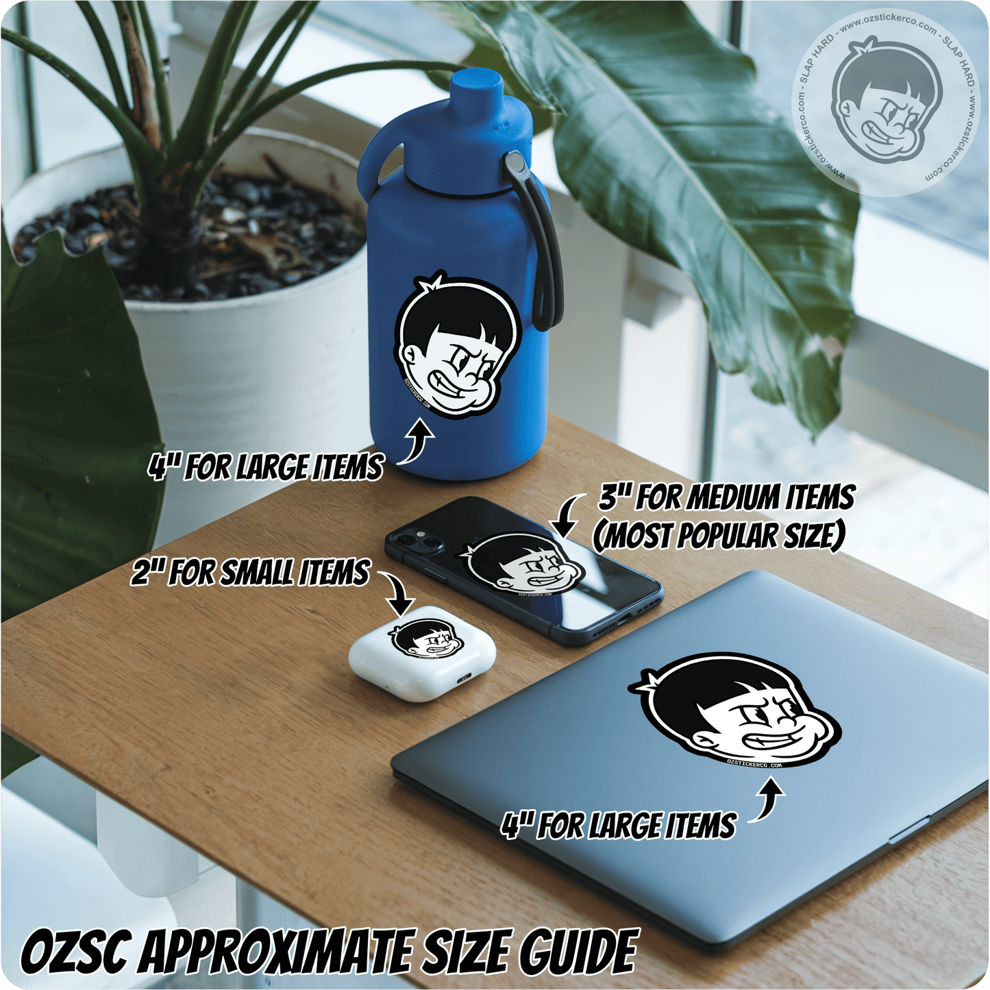 Funny Doll Face Sticker