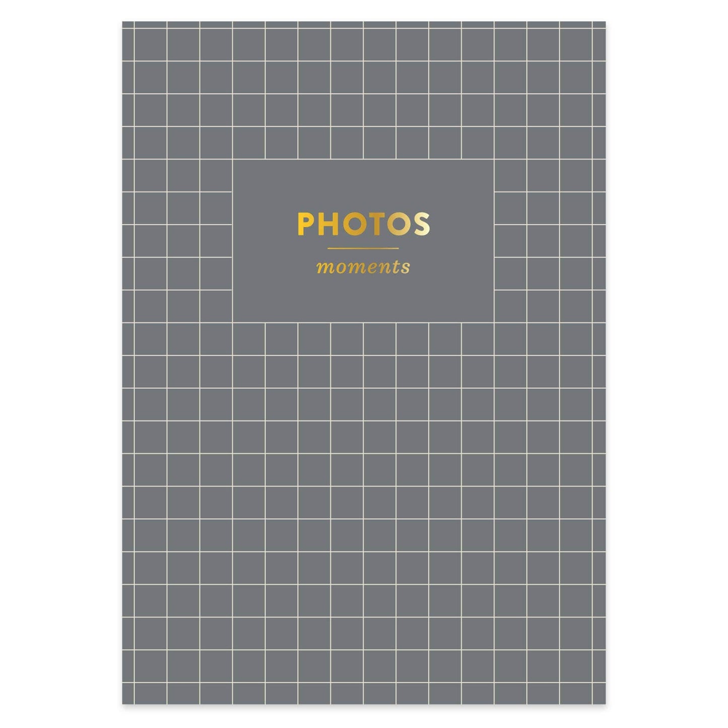 Moments 4x6 Charcoal Grid Photo Album