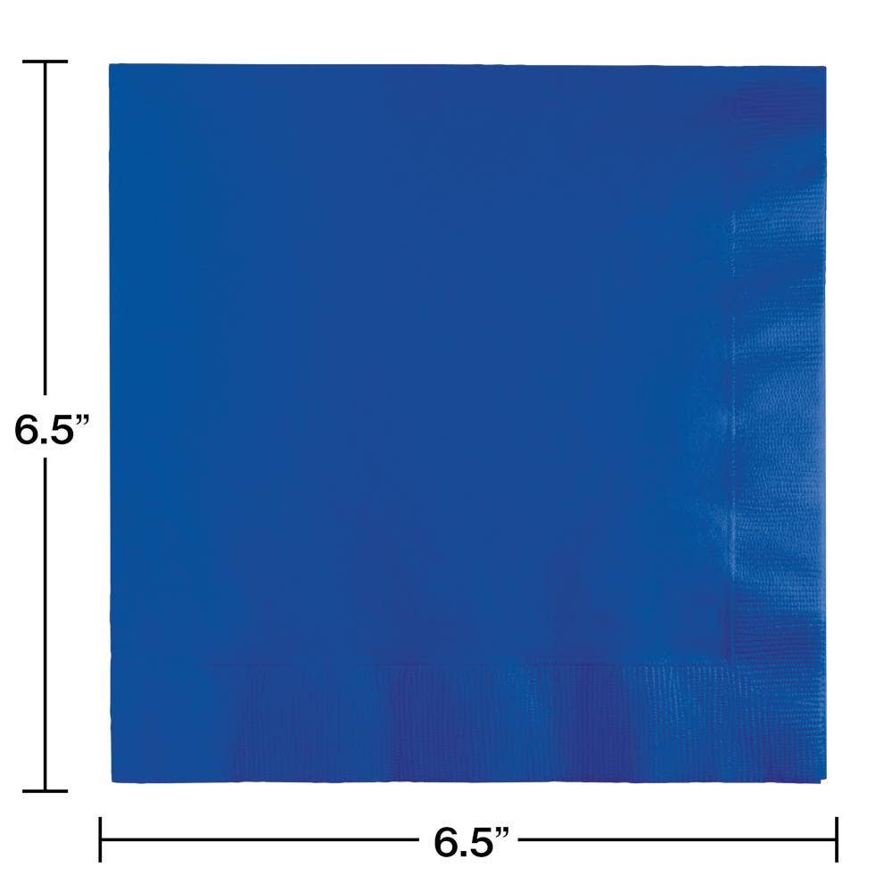 Cobalt Blue Value Friendly Luncheon Napkins, 20/Pkg