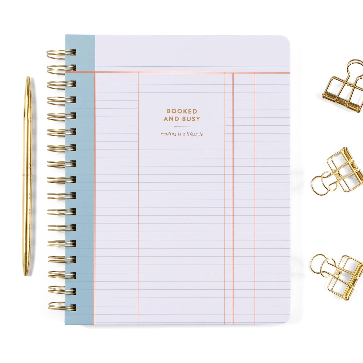 Booked and Busy Reader Spiral Notebook