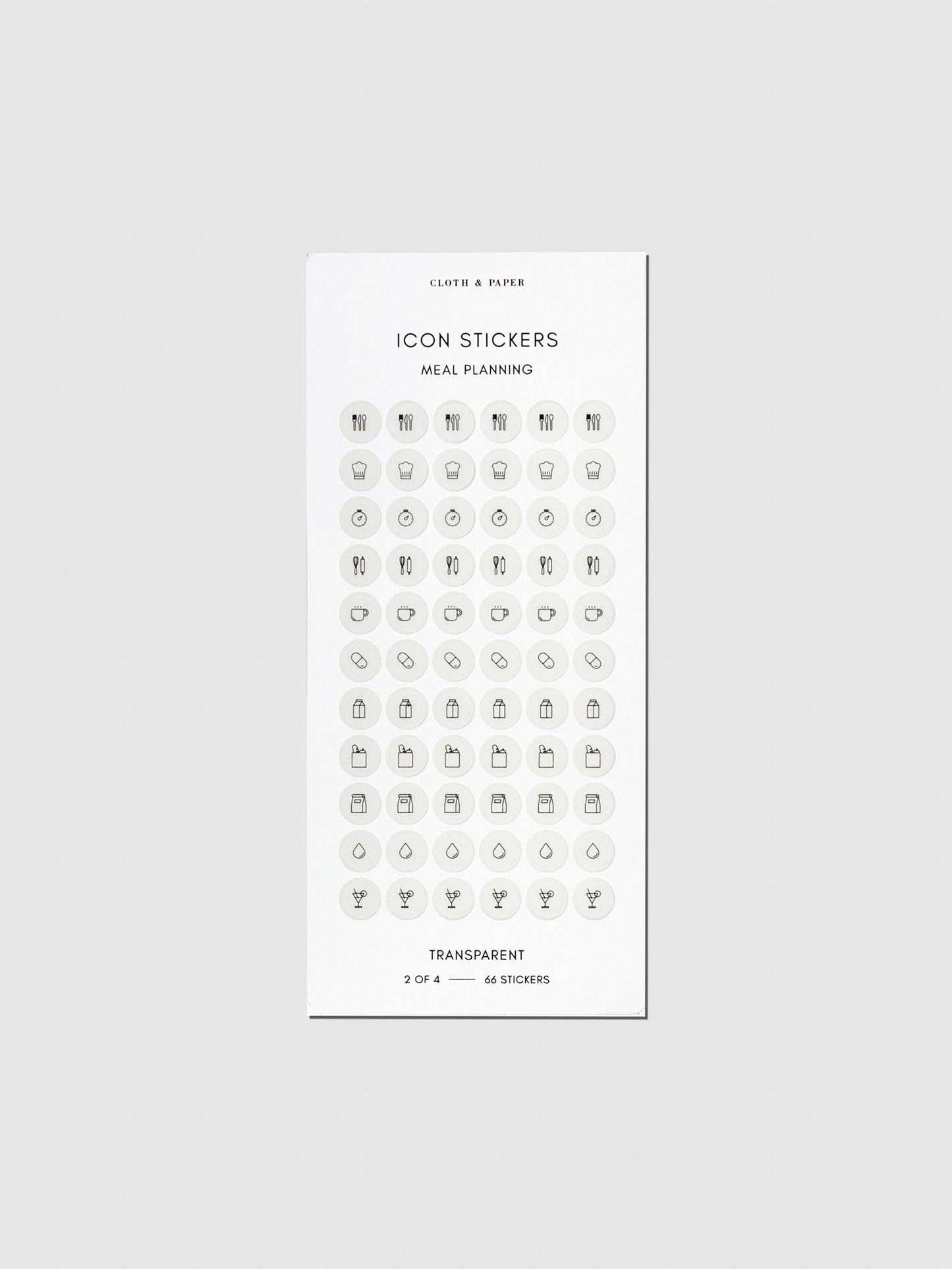 Healthy Planning Sticker Set: Healthy Planning Sticker Set