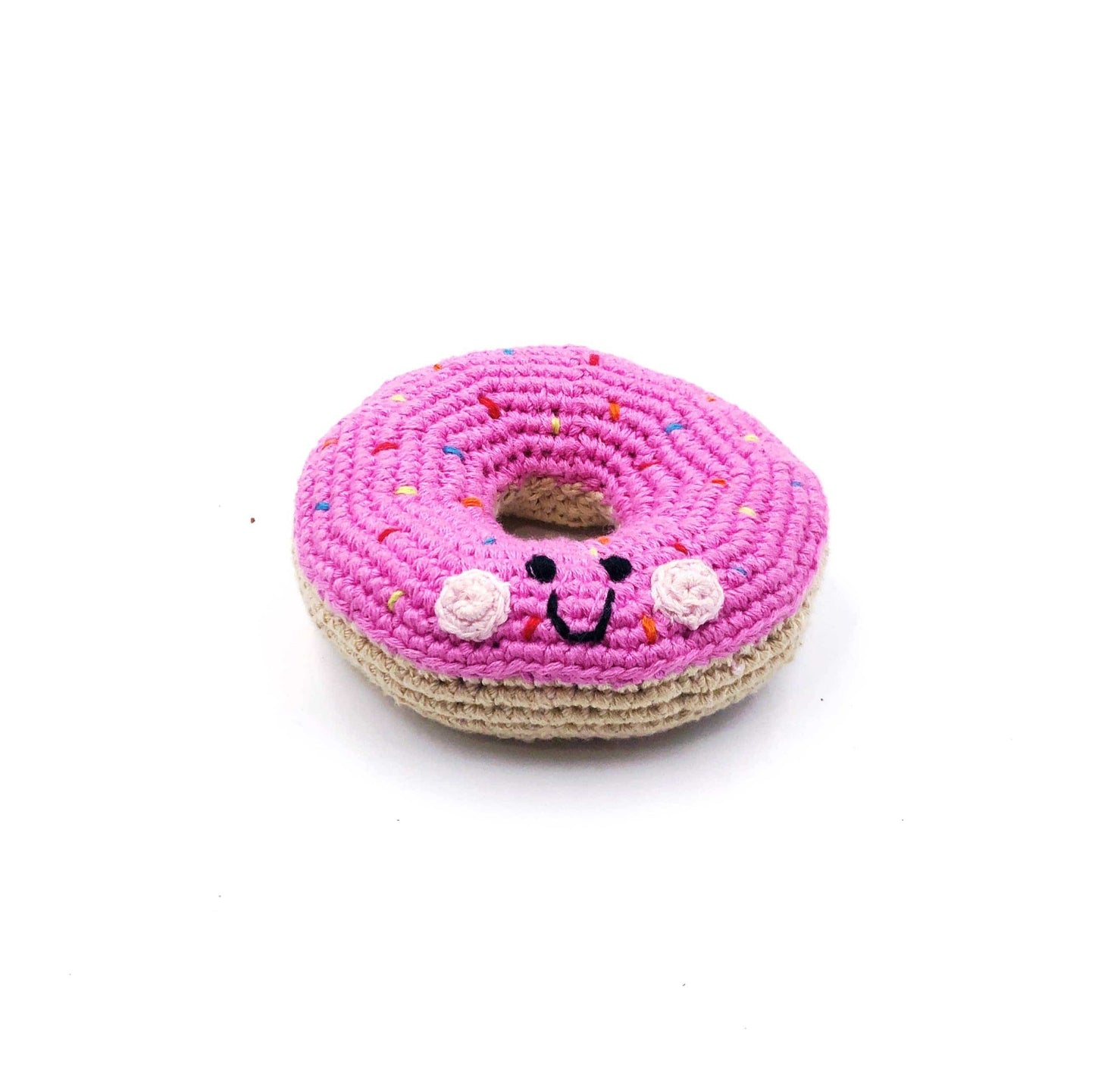 Pretend Play Food Rattle - Donut: Pink