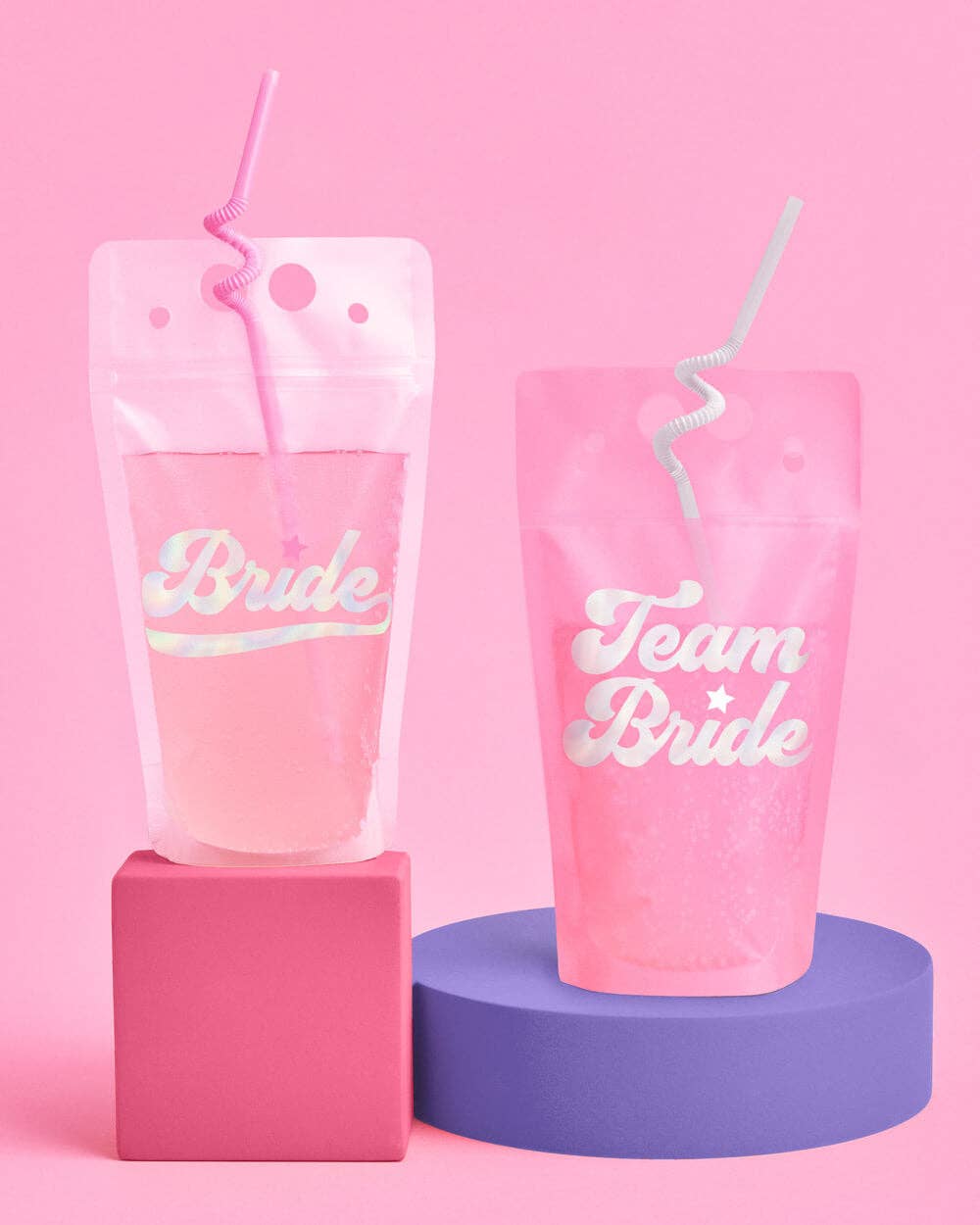 Team Bride Drink Pouches, Bachelorette, Bridal Shower