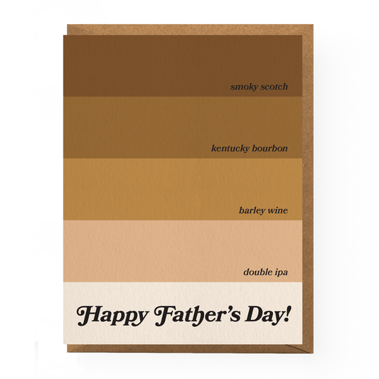 Paint Chip Father's Day Card