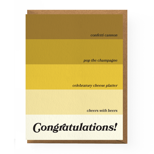Paint Chip Congratulations Card