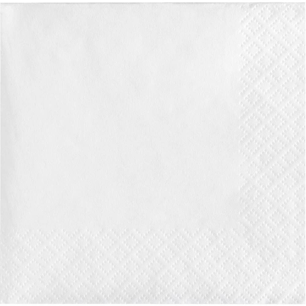 White Value Friendly Beverage Napkins, 20/Pkg