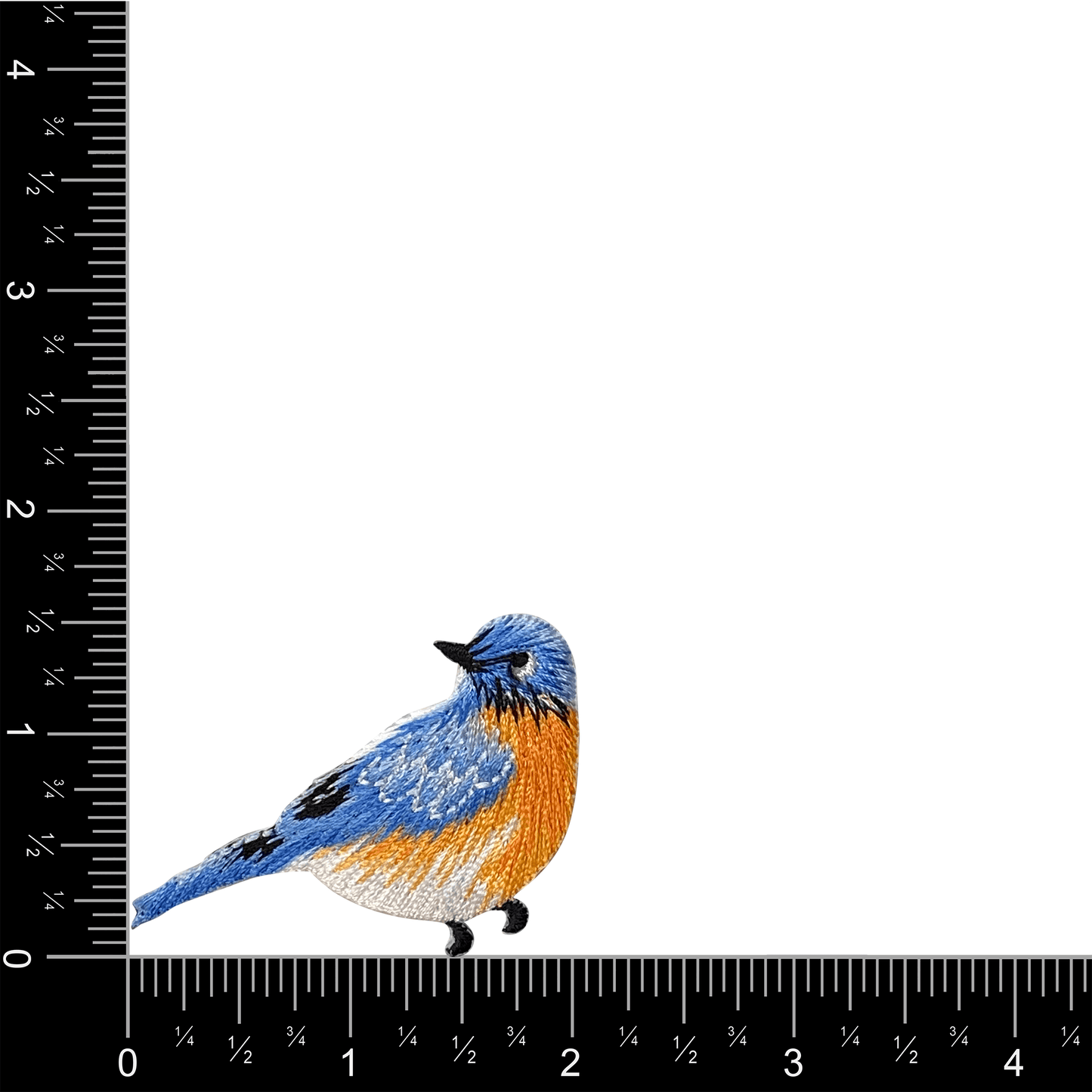 Blue Bird - Bluebird - Facing Right - Iron on Patch