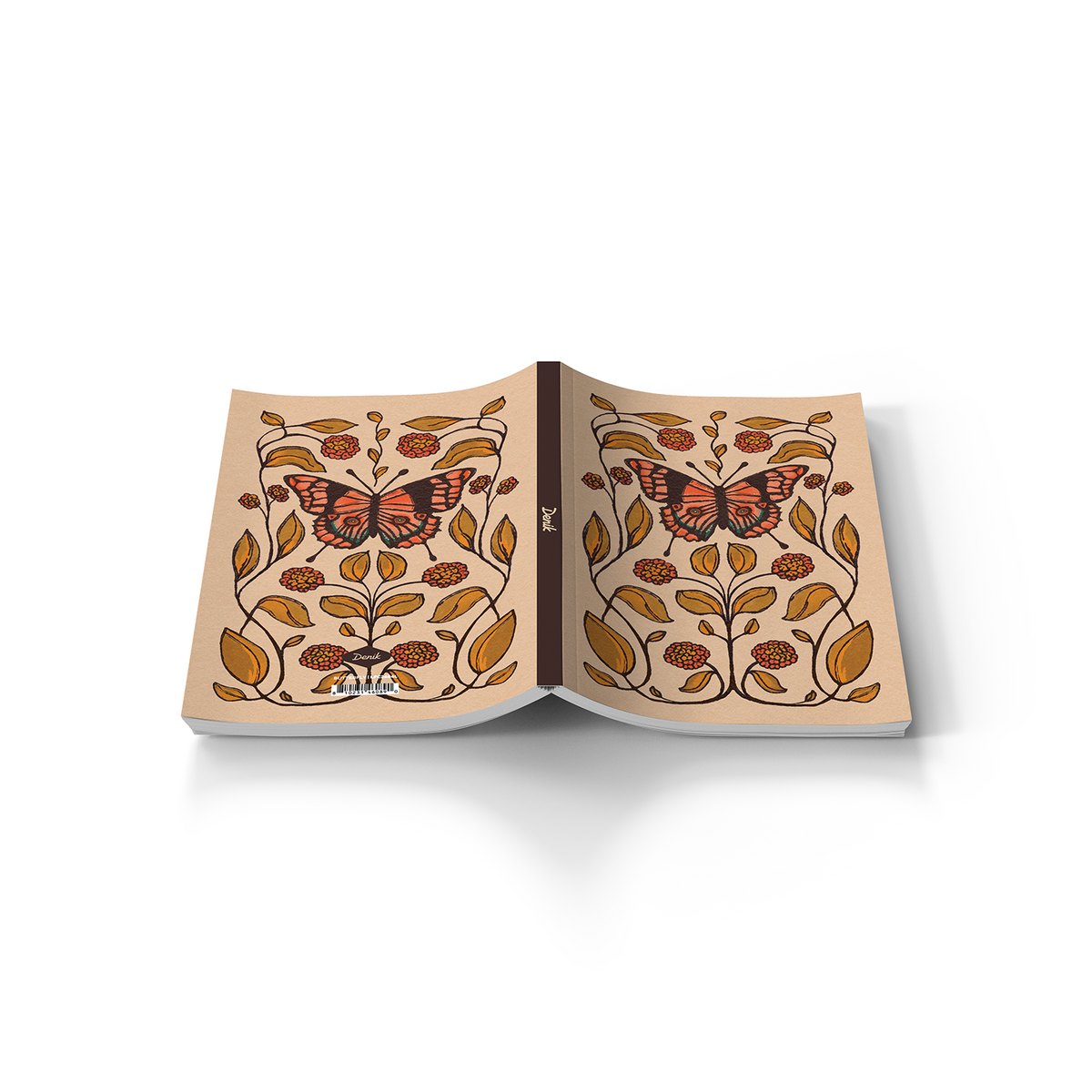 Butterfly Soft Touch Classic Layflat Notebook LFC2684L