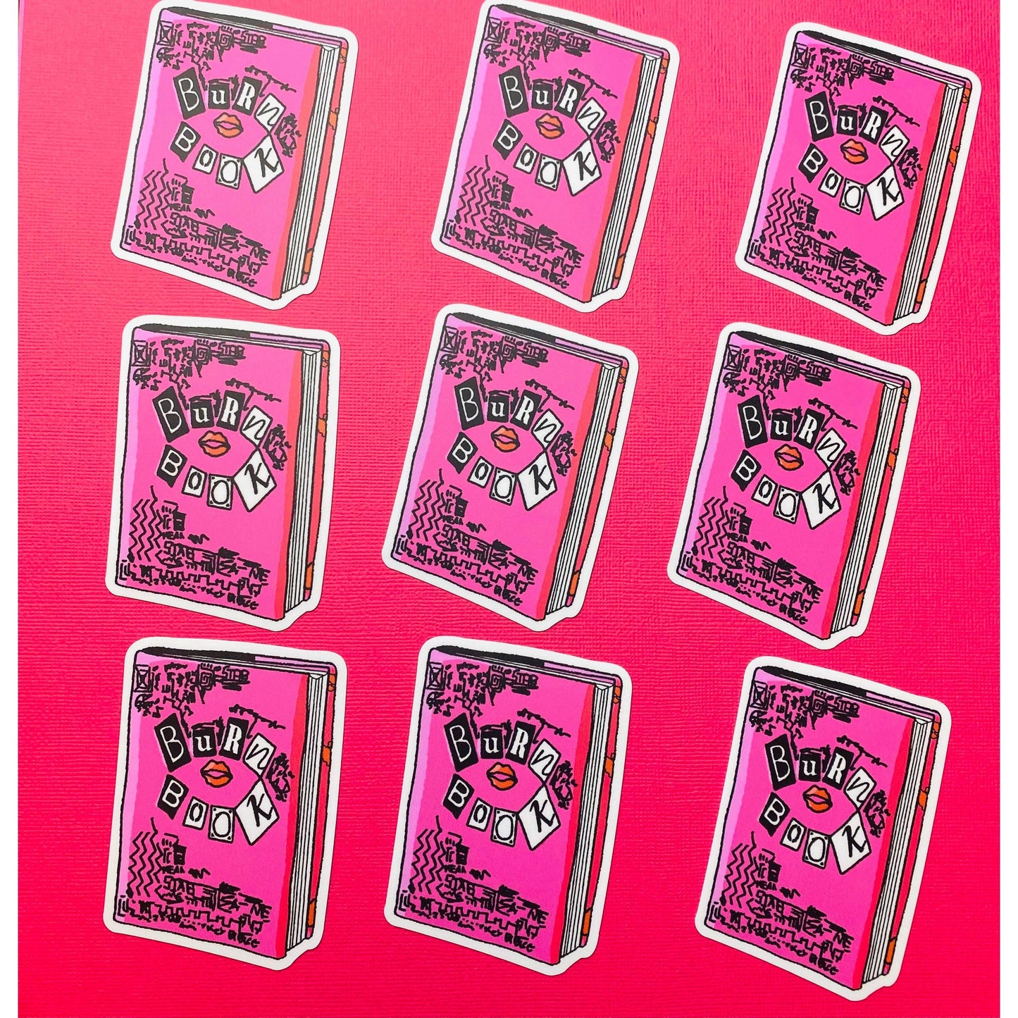 2000s Sticker 2000s Party Favor Burn Book Sticker: UNPACKAGED