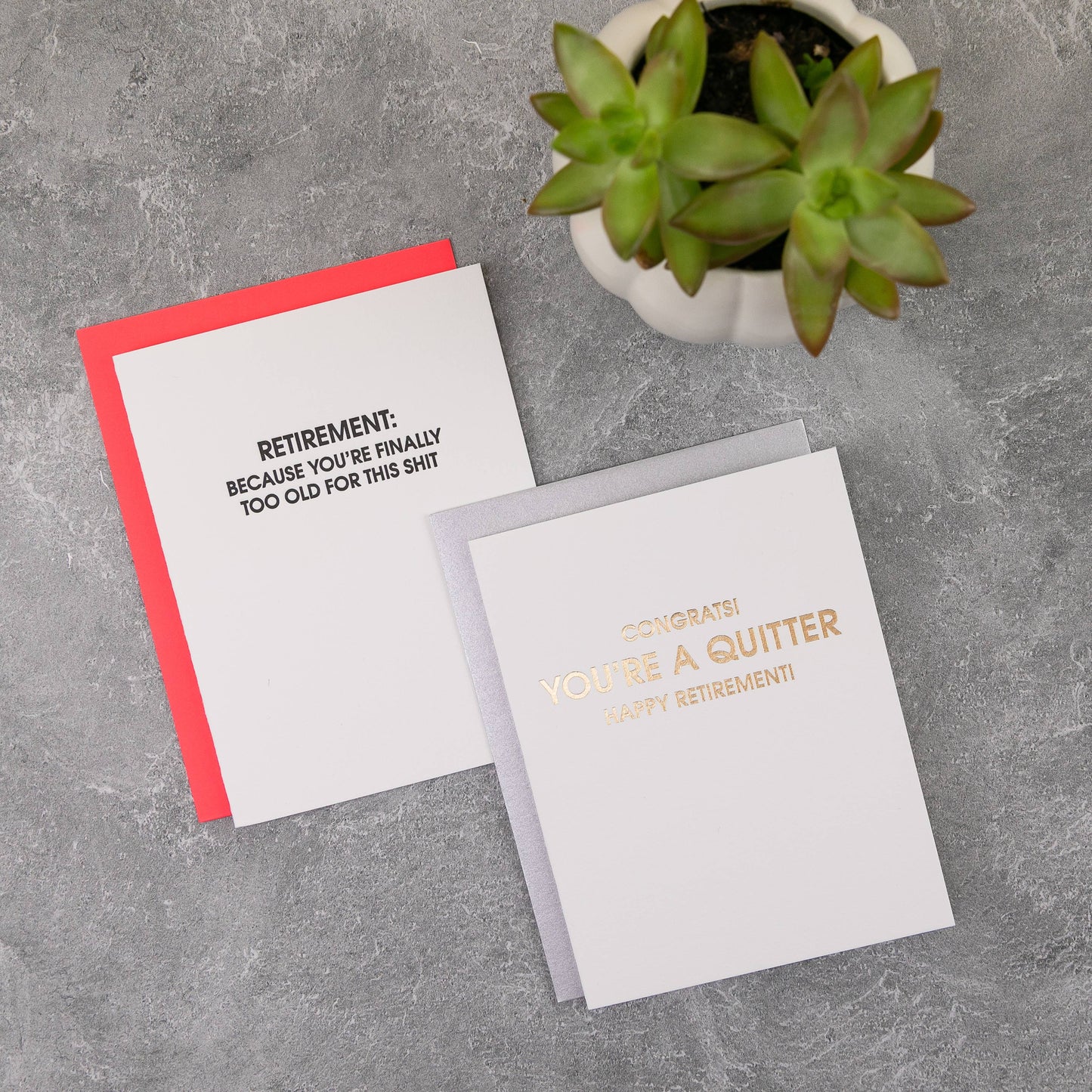 Congrats! You're a Quitter. Happy Retirement - Funny Retirement Card