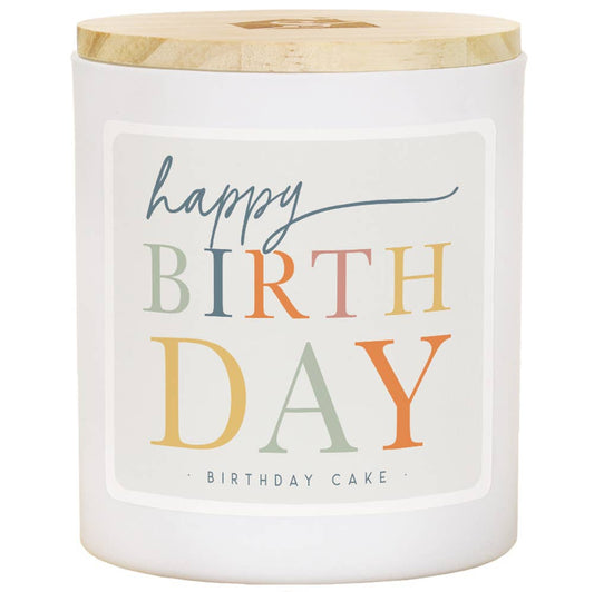 Happy Birthday Colorful Candle