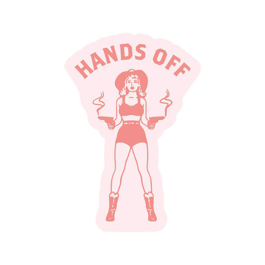 Hands Off Cowgirl Sticker