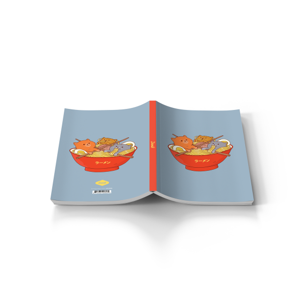 Ramen & Cats Soft-Touch Classic Layflat Notebook LFC1136L