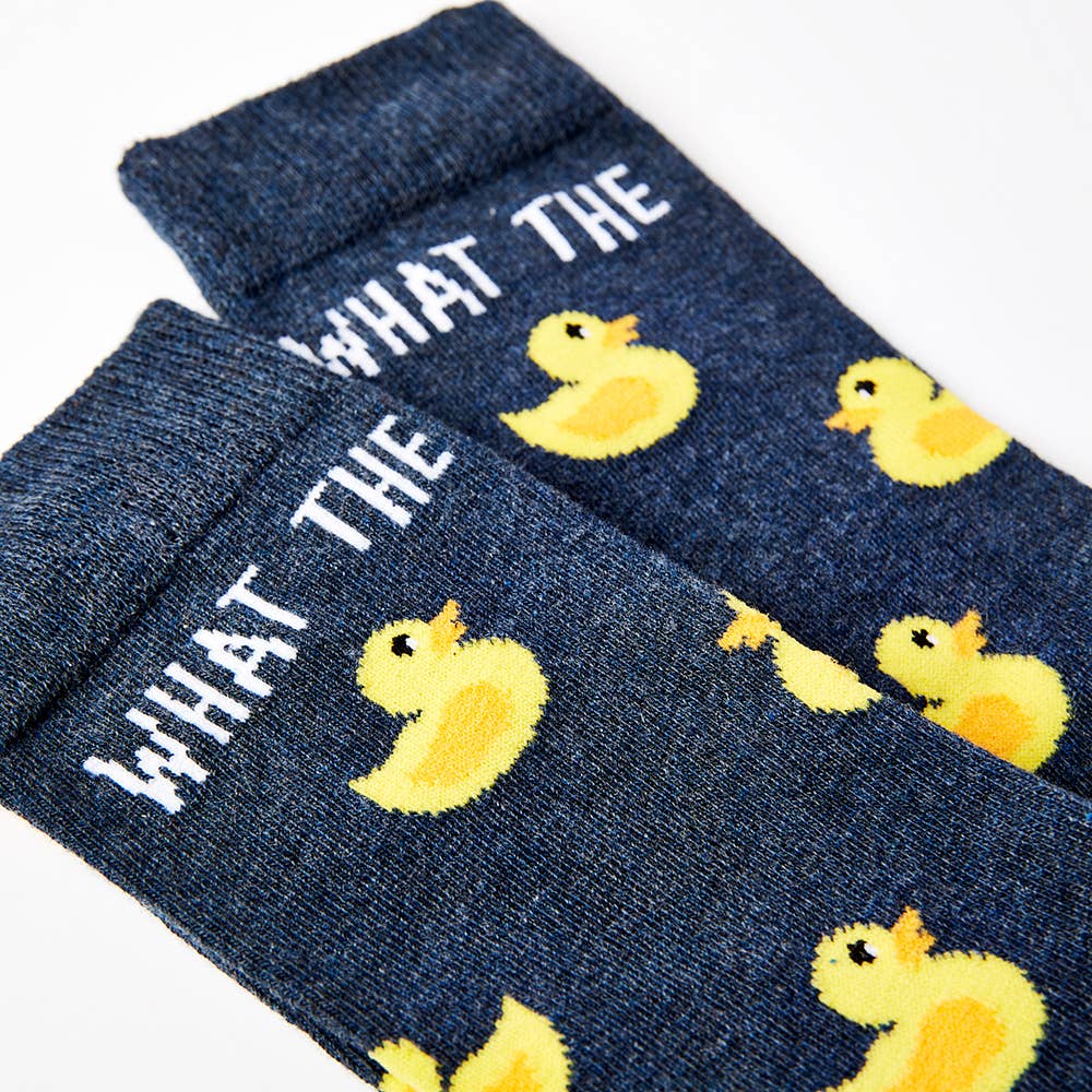 Unisex What The Duck Socks: 3-7