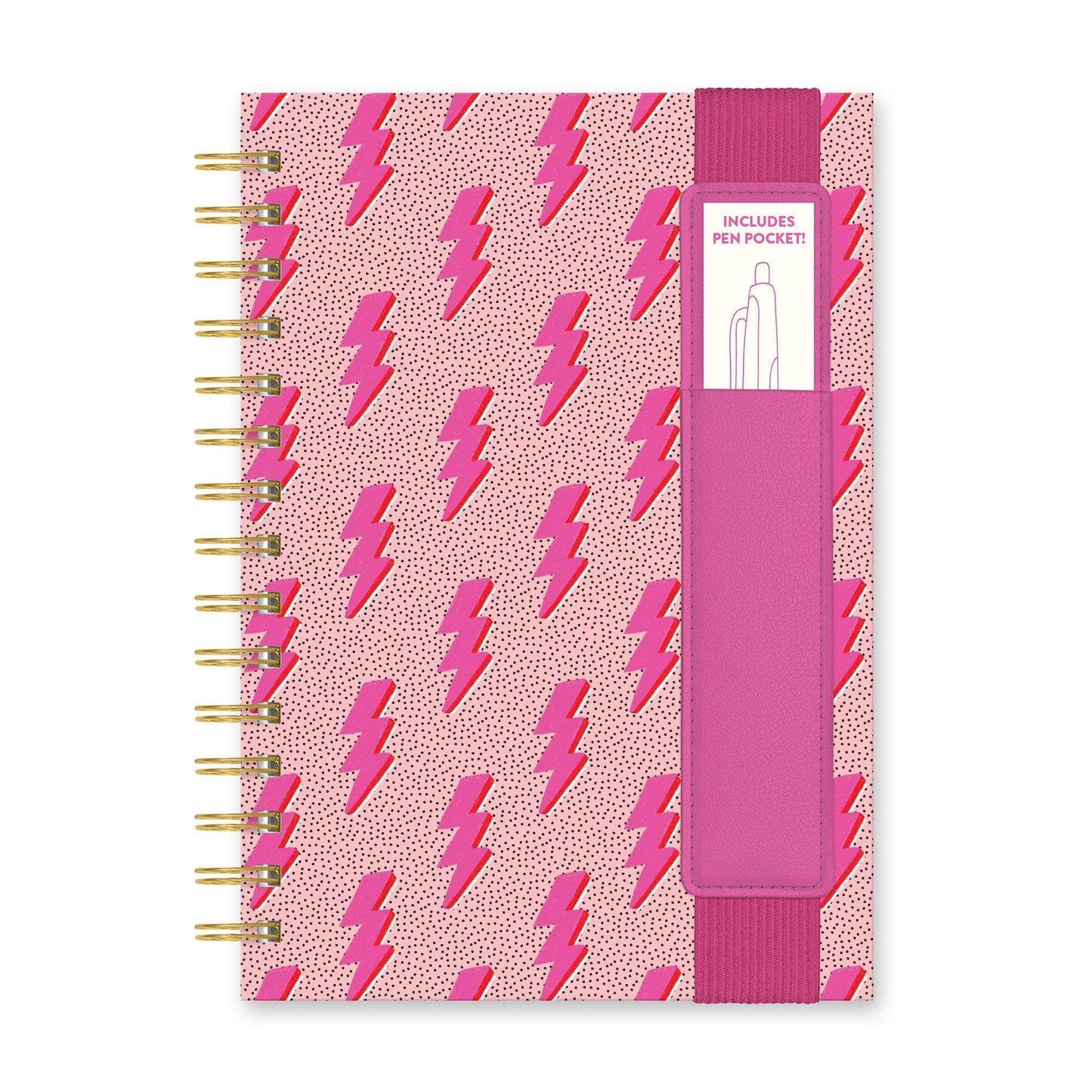 Charged Up Oliver Notebook with Pen Pocket