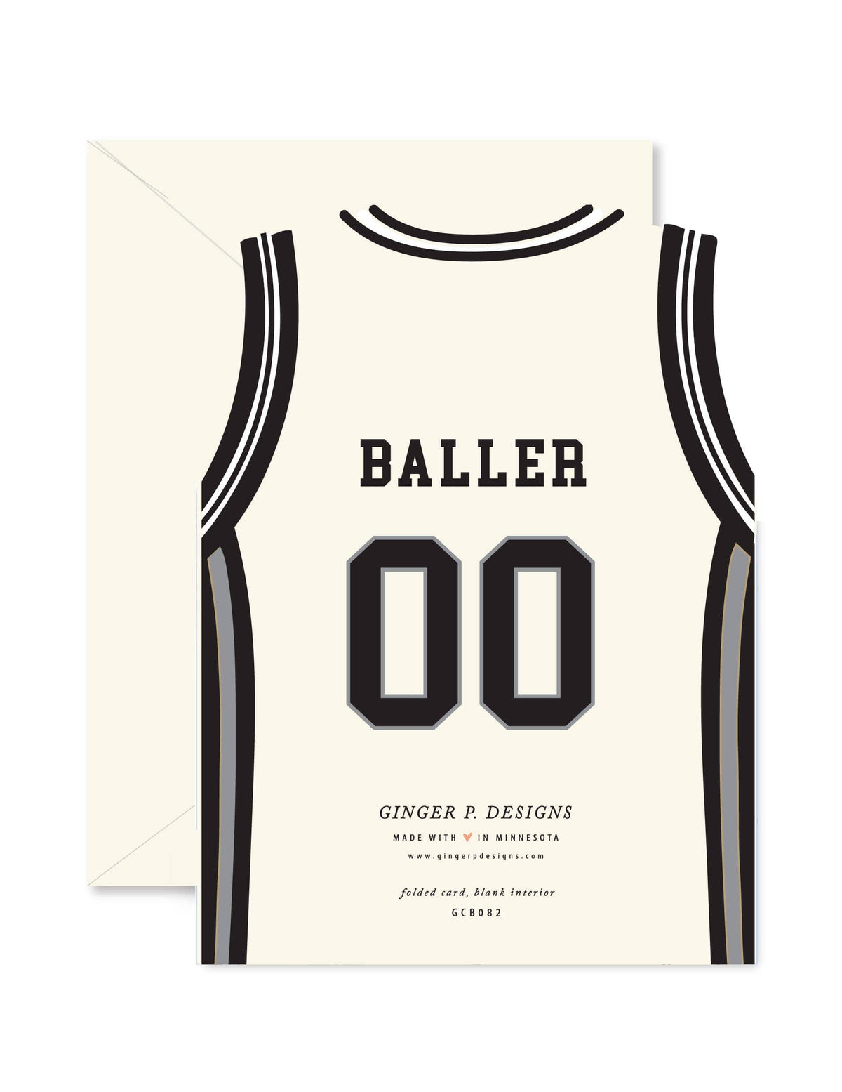 All-Star Basketball Jersey Birthday die-cut Greeting Card
