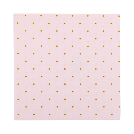 PLPRC38 - Princess Polka Dot Cocktail Napkin