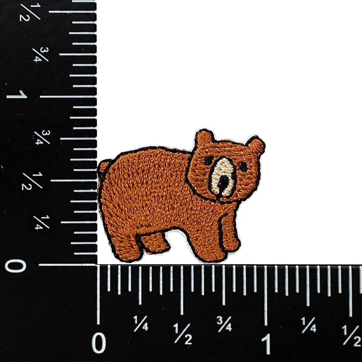 Mini Brown Bear Embroidered Iron on Patch
