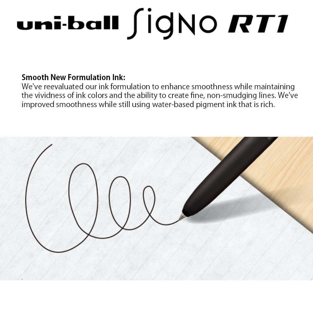 MITSUBISHI UNI BALL SIGNO RT1 PEN Blueblack / 0.38mm