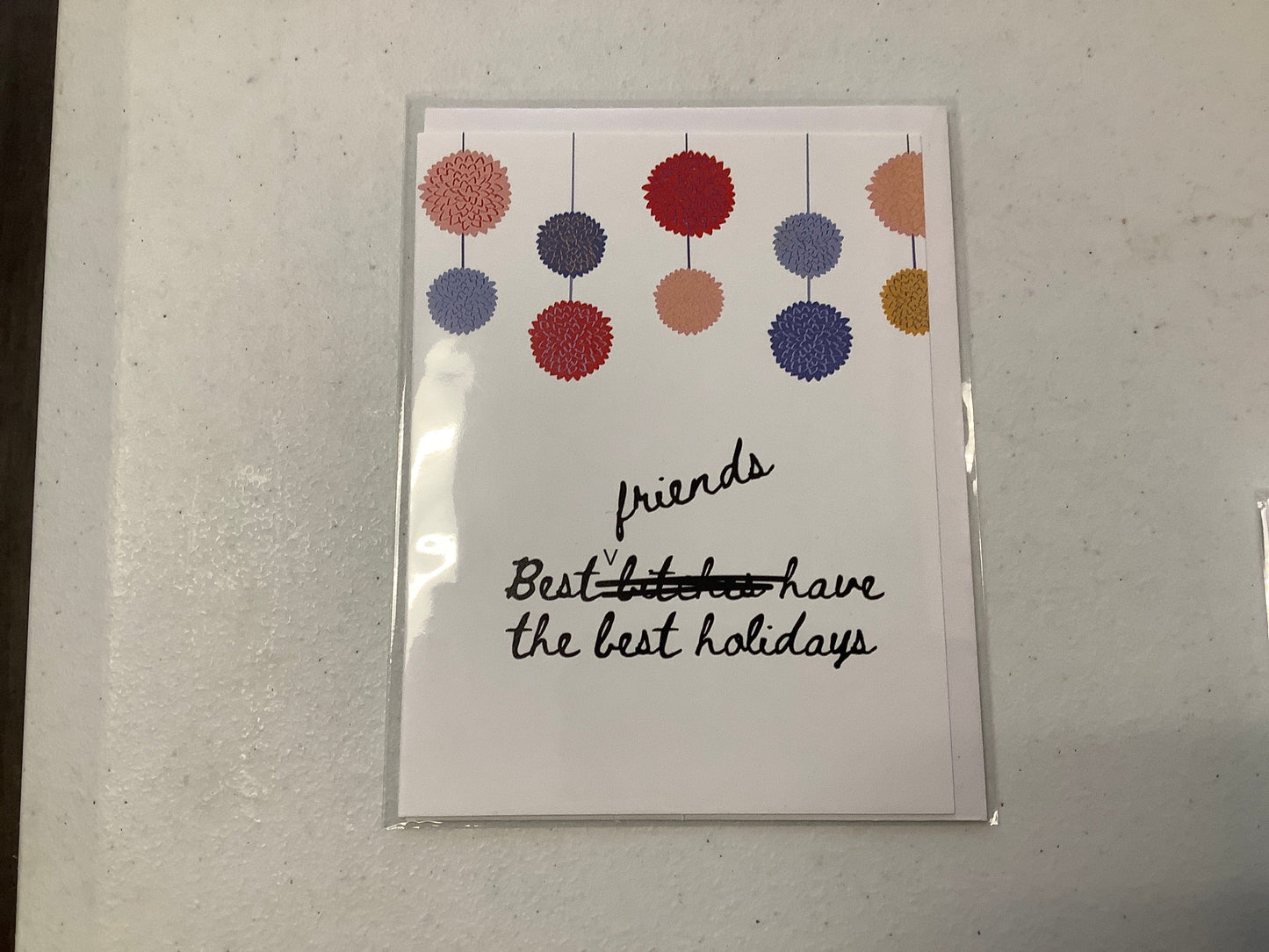 Best Bitches Friends Holidays Card