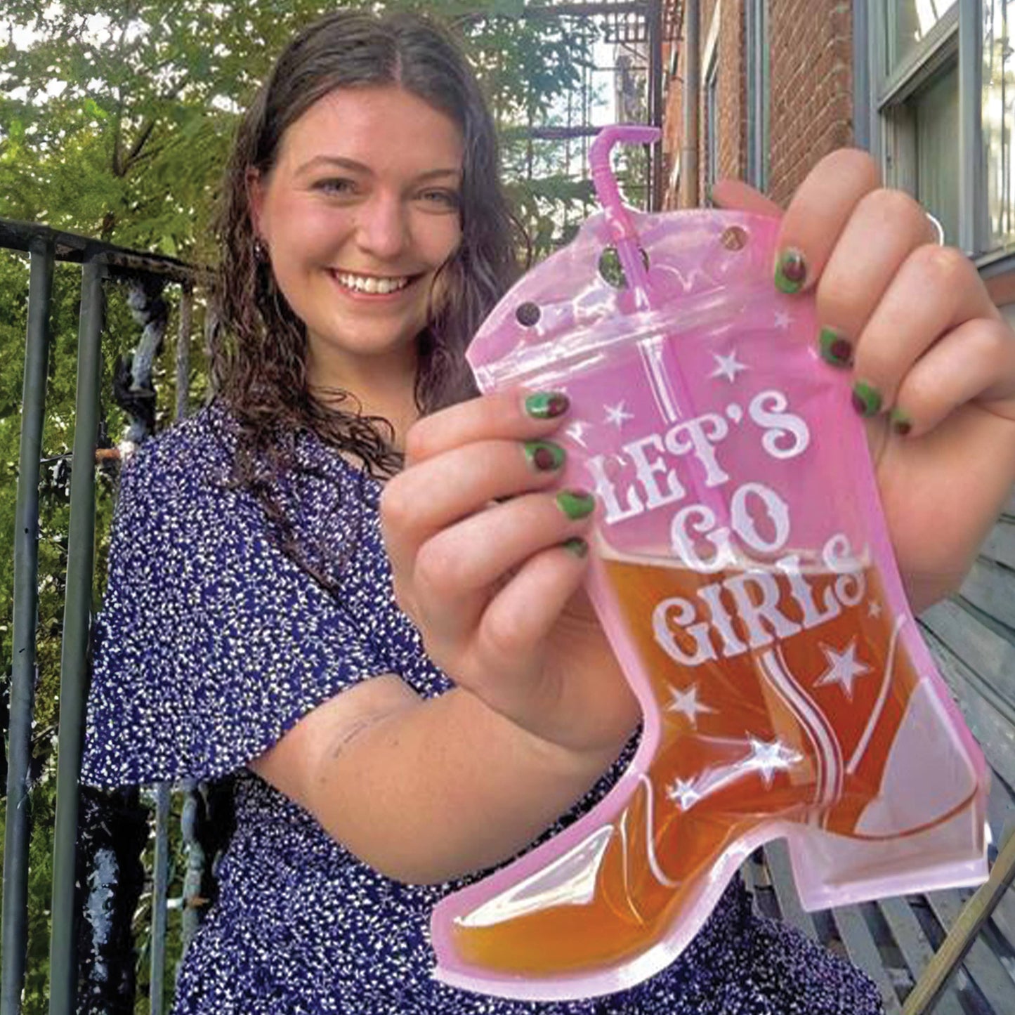 Western Boot Shaped Drink Pouches