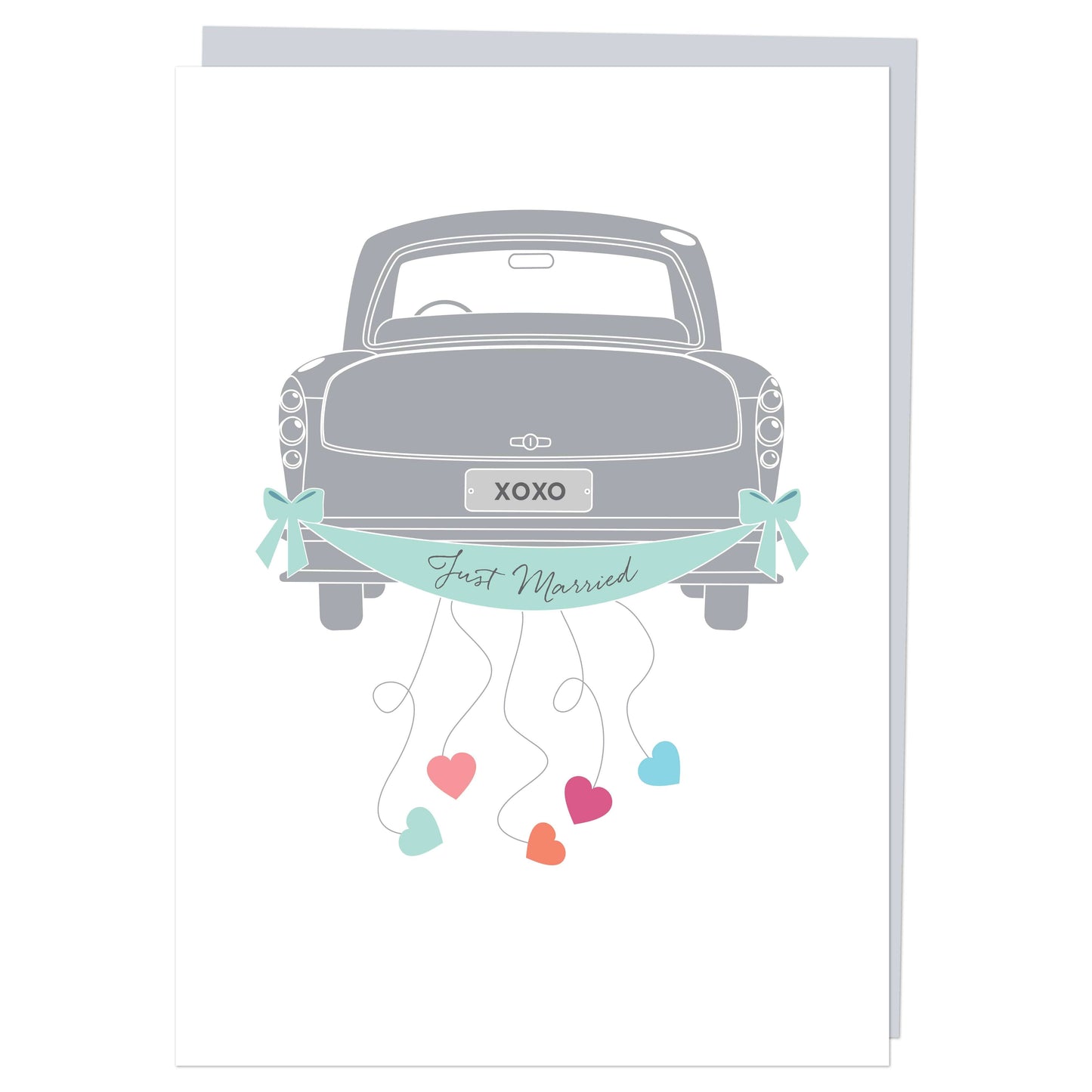 "Just Married” Wedding Greeting Card 