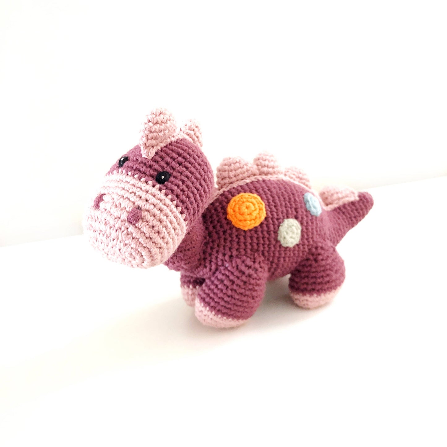 Stegosaurus Plush Dino - Purple