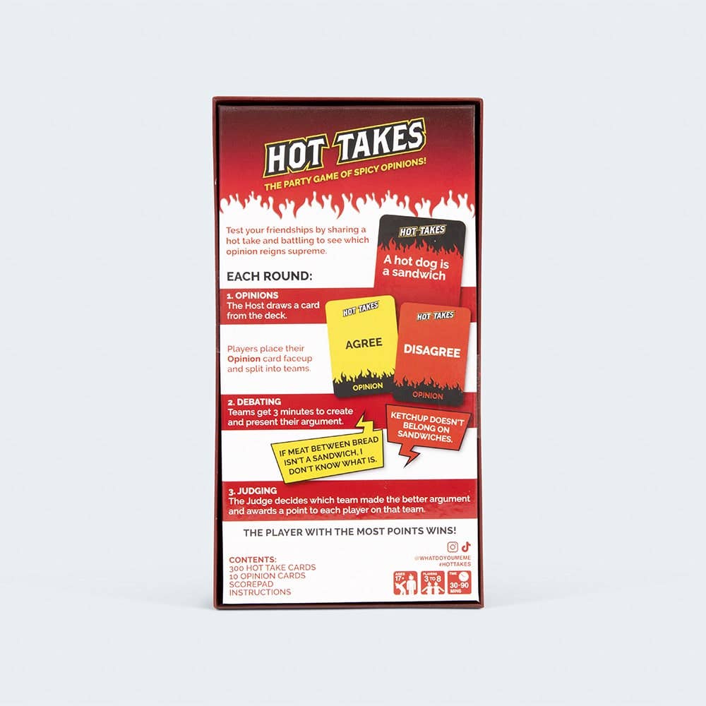 Hot Takes - The Game of Spicy Opinions and Heated Debates