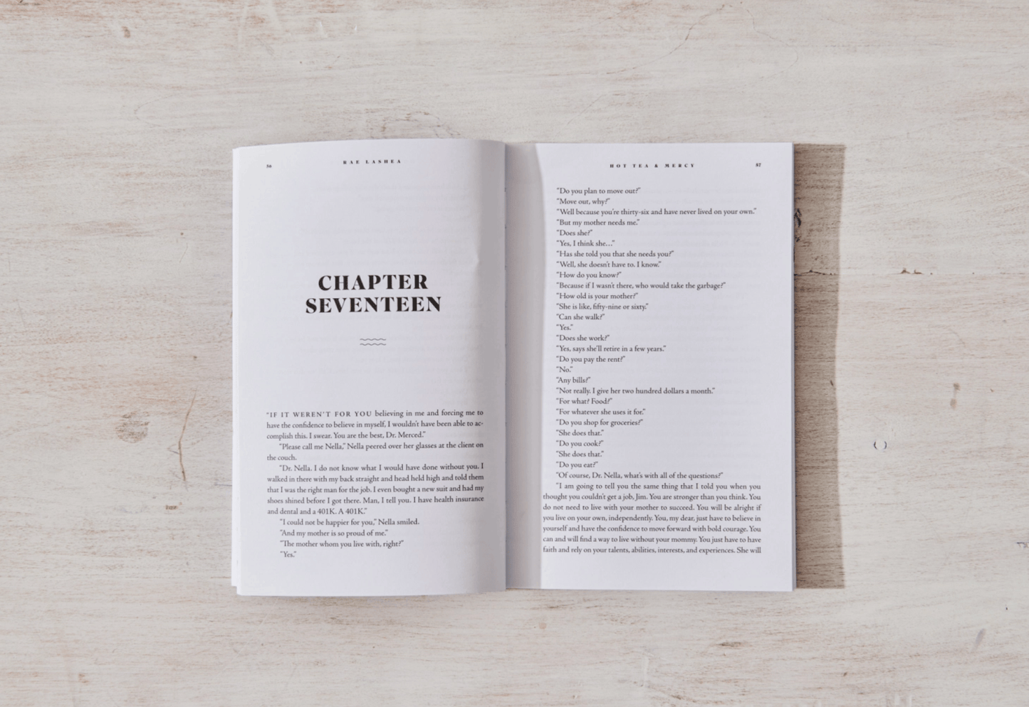 Hot Tea and Mercy - fiction book