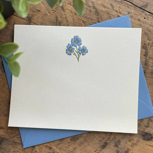 Forget Me Not Notecard