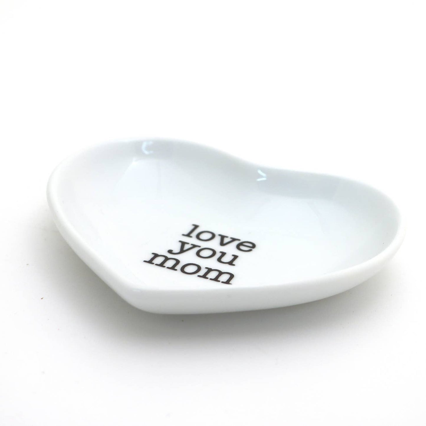 Love You Mom, Mother's Day gift, Heart shaped dish ring dish