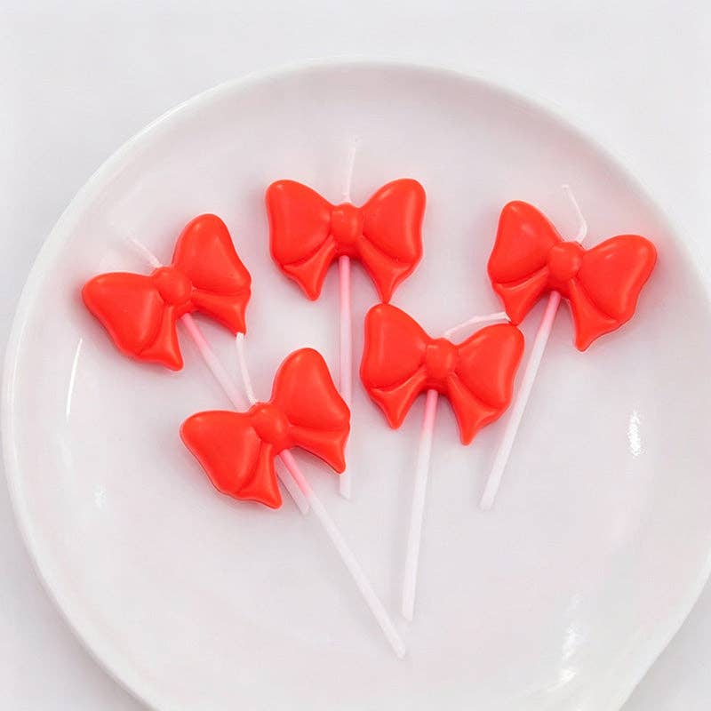 5 Bow Shaped PCS Set: Light Pink / One Size/1Pack/5PCS