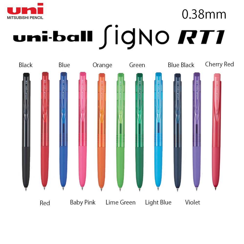 MITSUBISHI UNI BALL SIGNO RT1 PEN Blueblack / 0.38mm